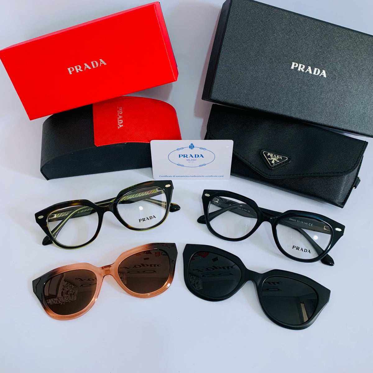 Prada G9063 clips 2en1