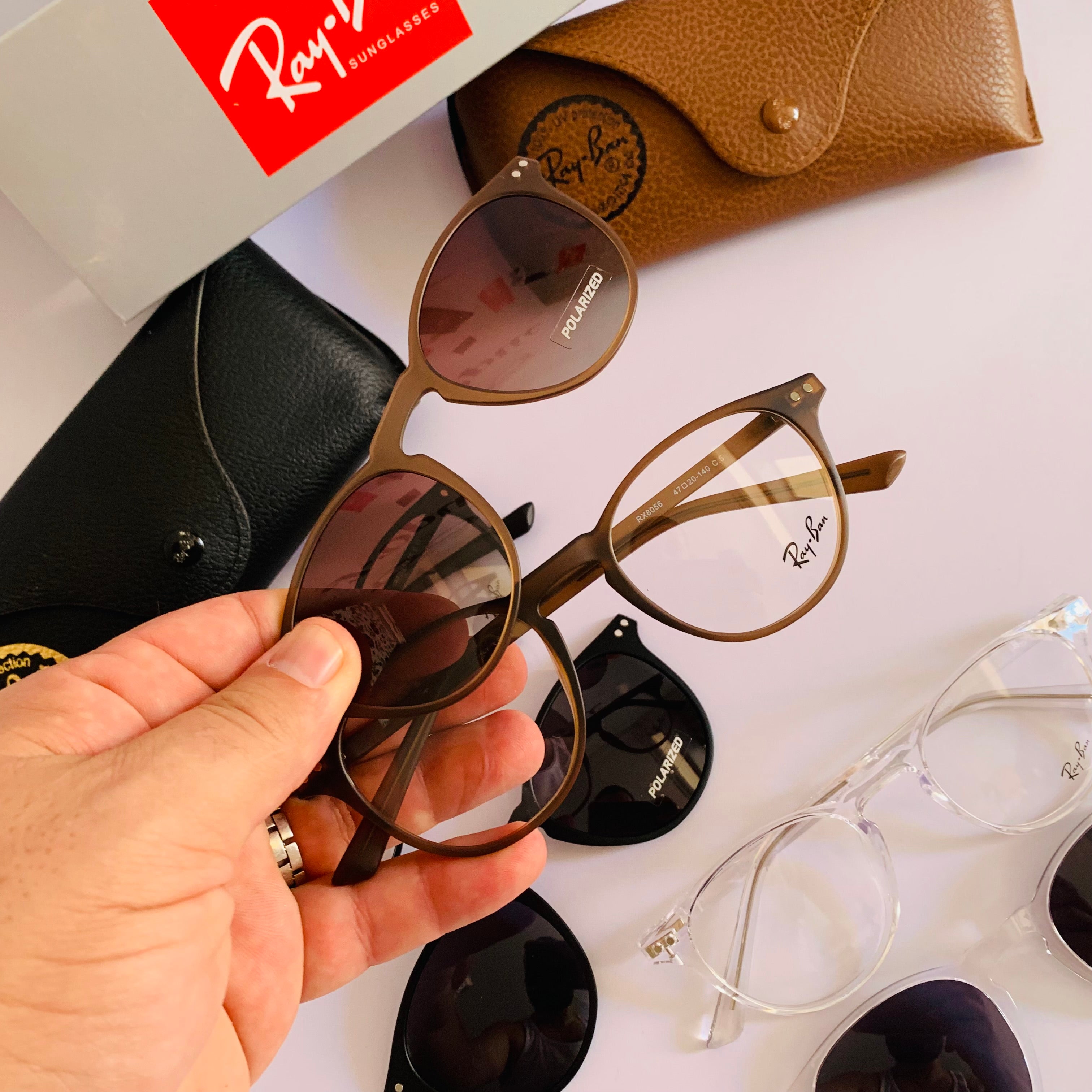 Ray-Ban RX8056 clips 2en1