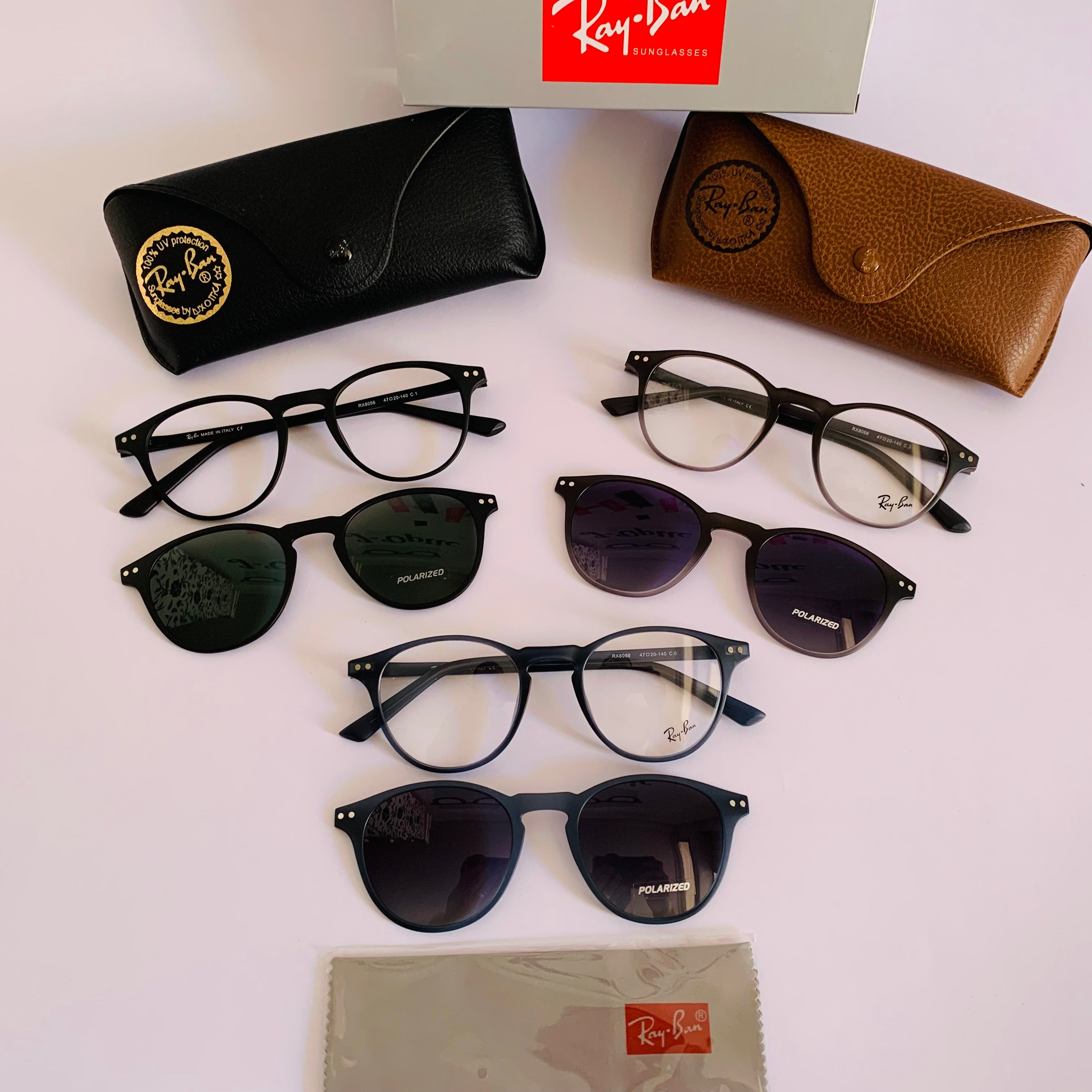 Ray-Ban RX8056 clips 2en1