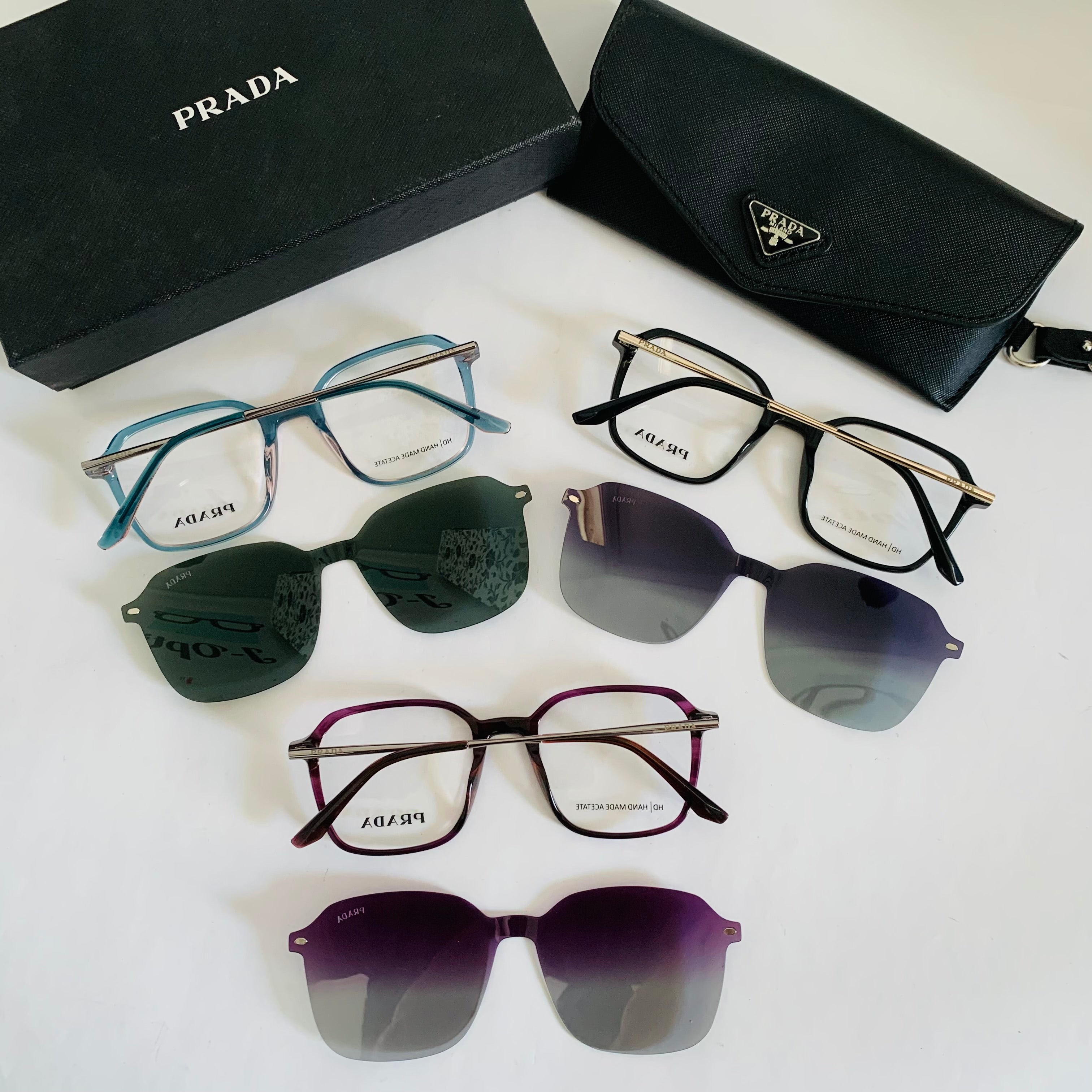 Prada 9876 clips 2en1