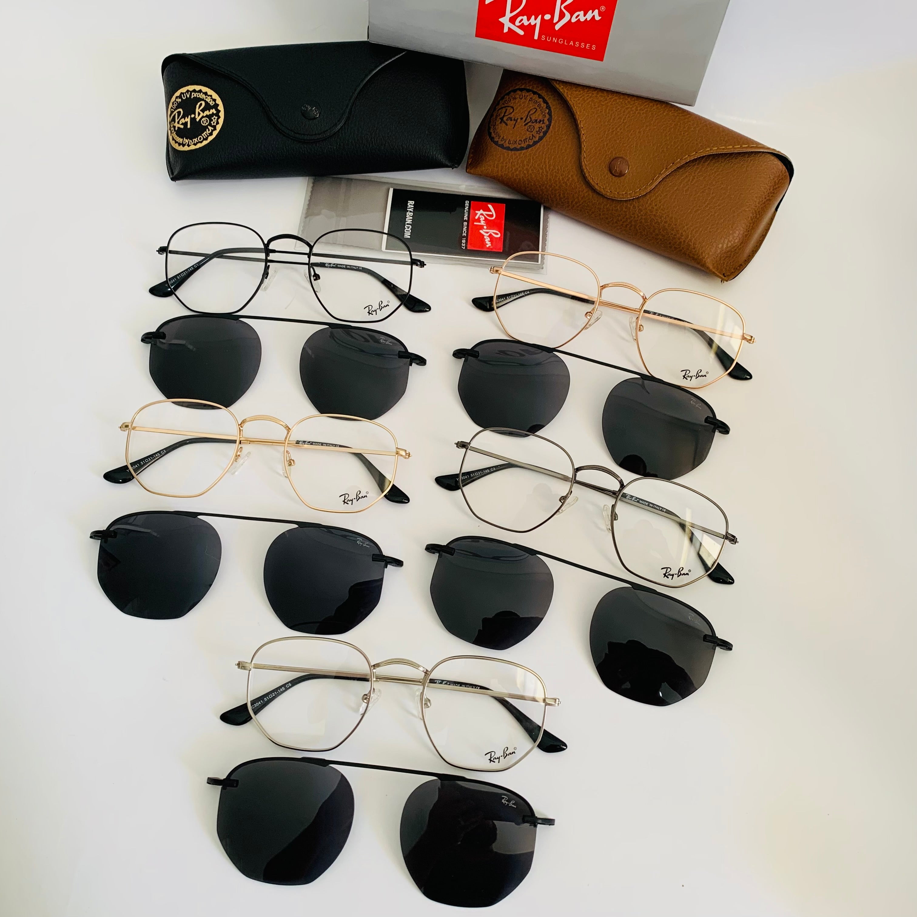 Ray-Ban YC3041 clips 2-en-1