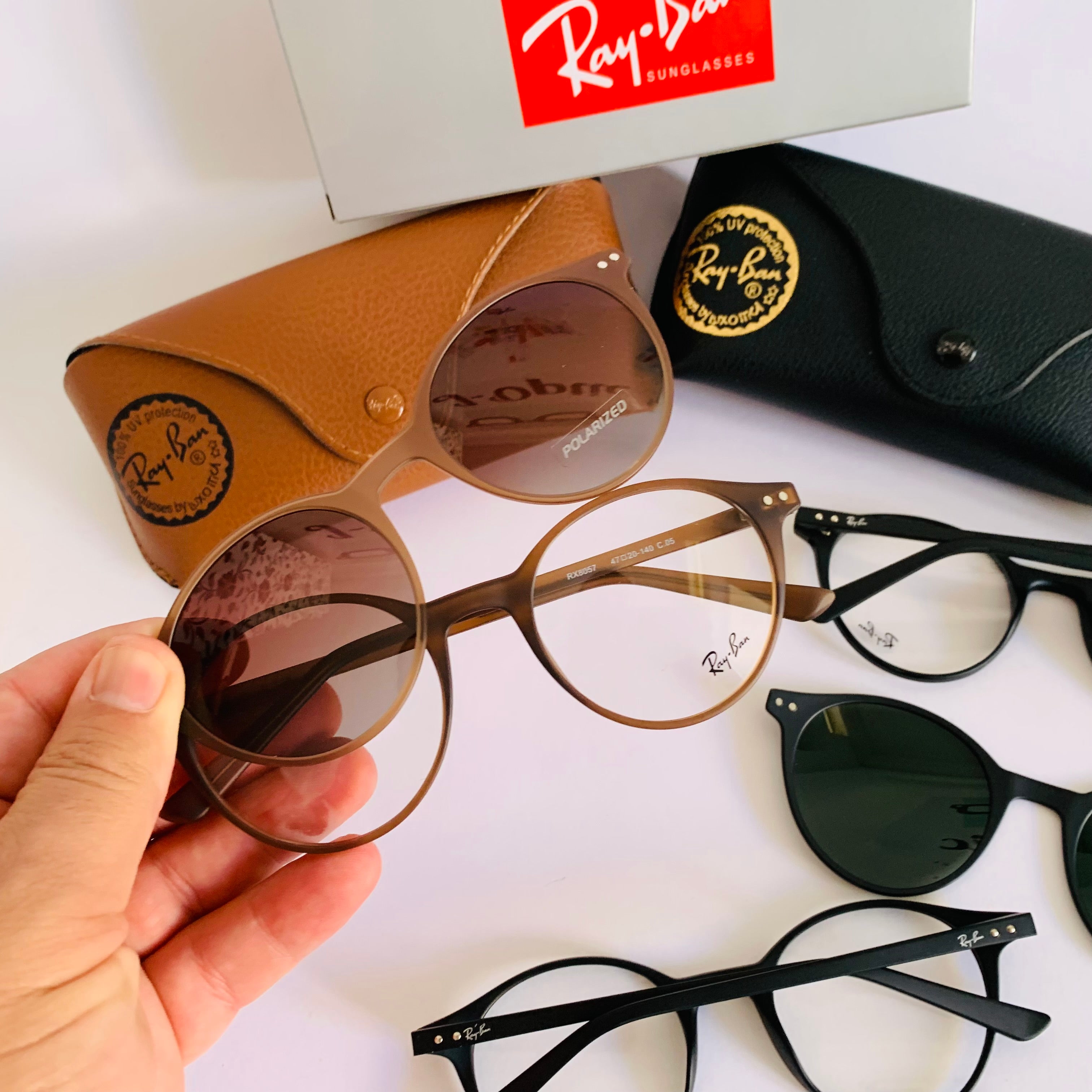 Ray-ban RX8057 clips 2en1