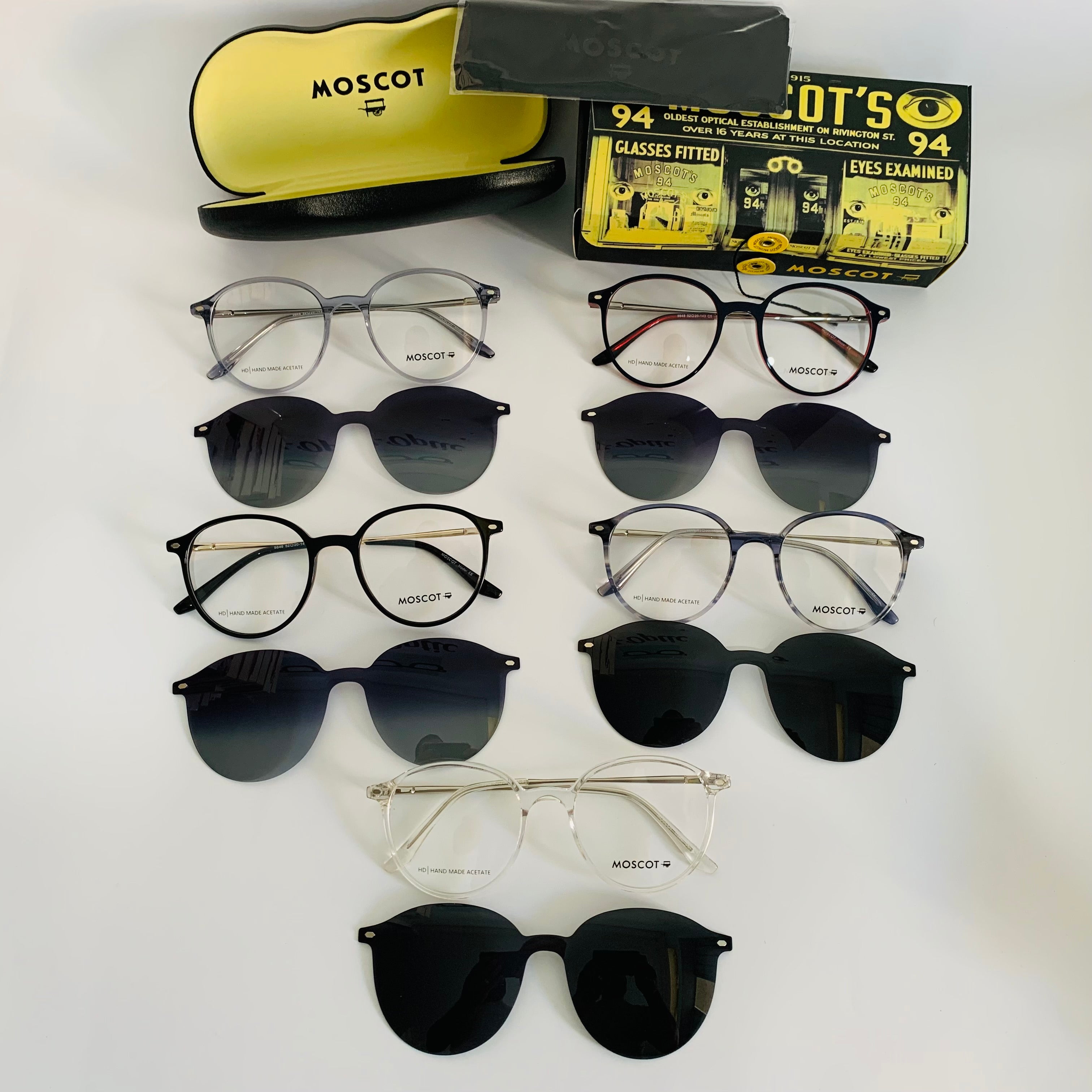 Moscot 9848 clips 2in1